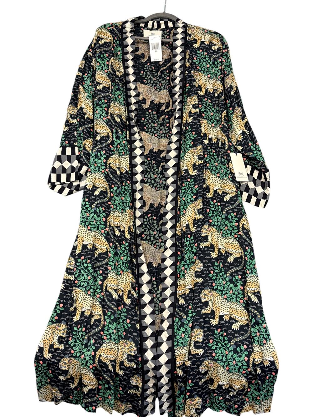 Printfresh Leopard Robe Kimono - Size Small - New